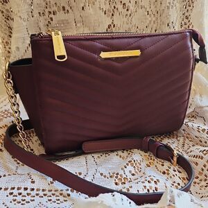 Plum Steve Madden Quilted Blexi Crossbody Bag